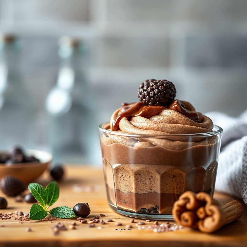 Combining Ingredients - quick chocolate mousse recipe