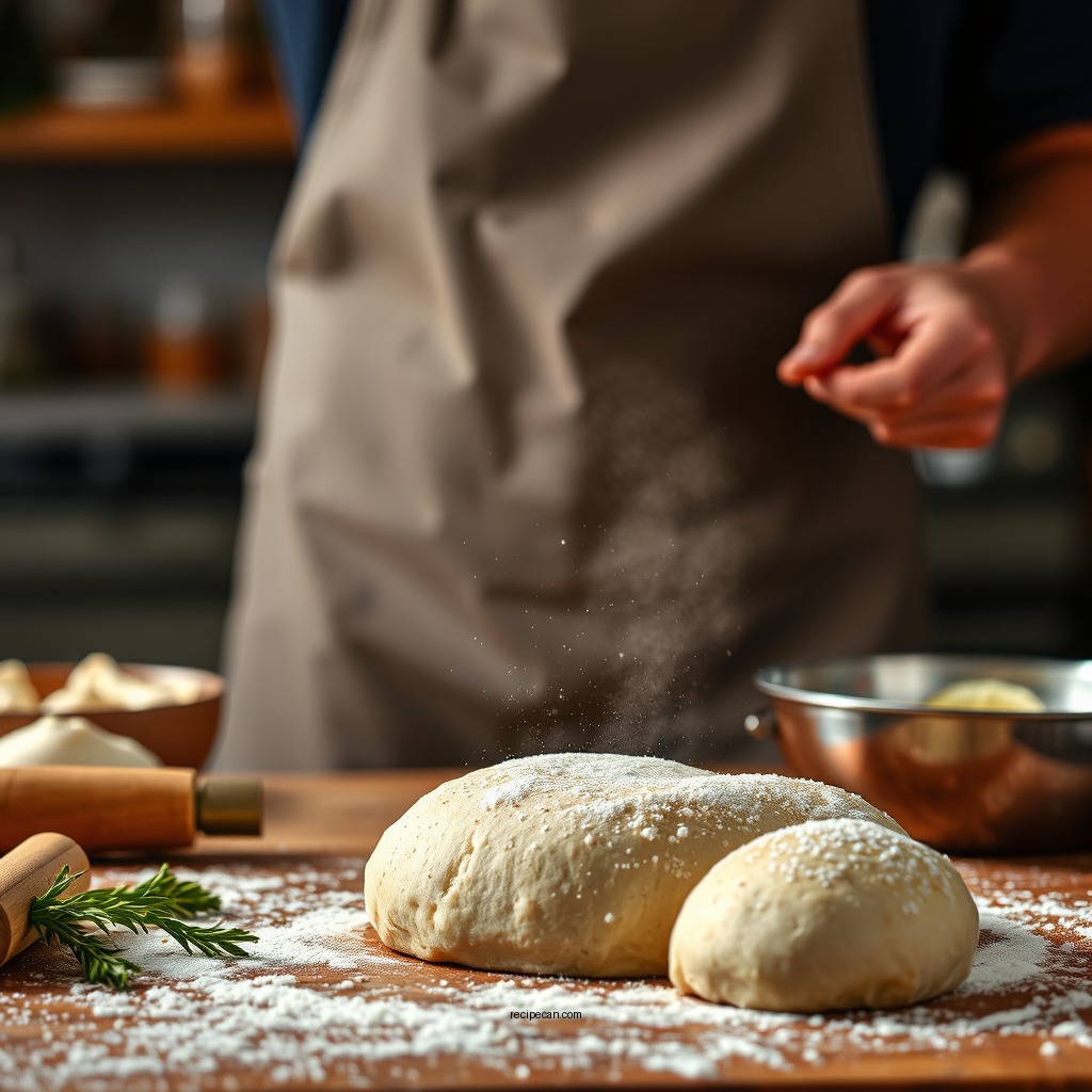 Preparing the Dough - quick dinner roll recipe