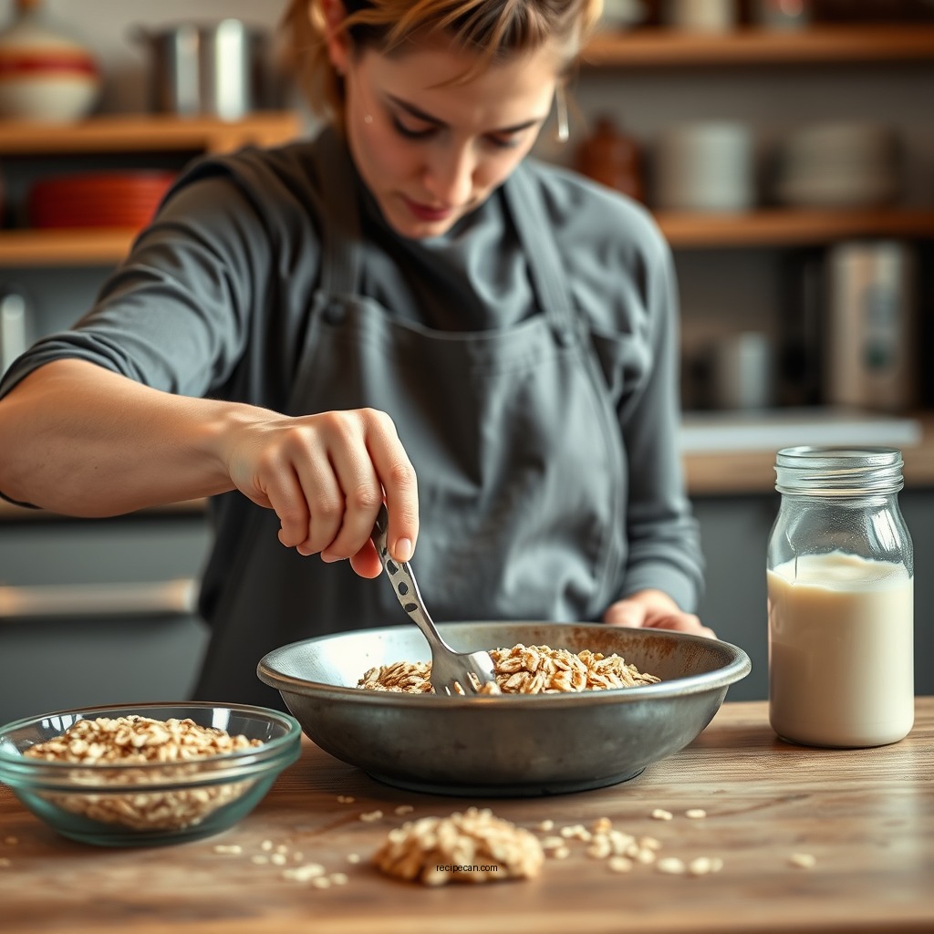 Step-by-Step Instructions - quick oats no bake cookie recipe