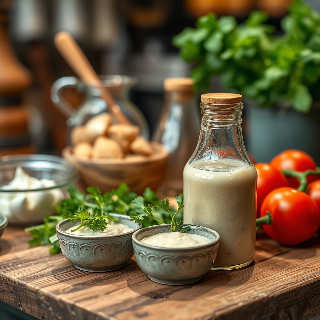 Ingredients You'll Need - ranch sauce recipe