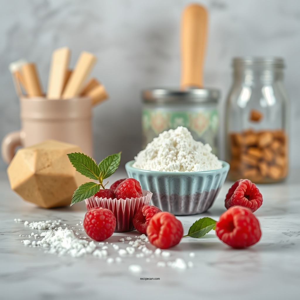 Ingredients You'll Need - raspberry muffin recipe