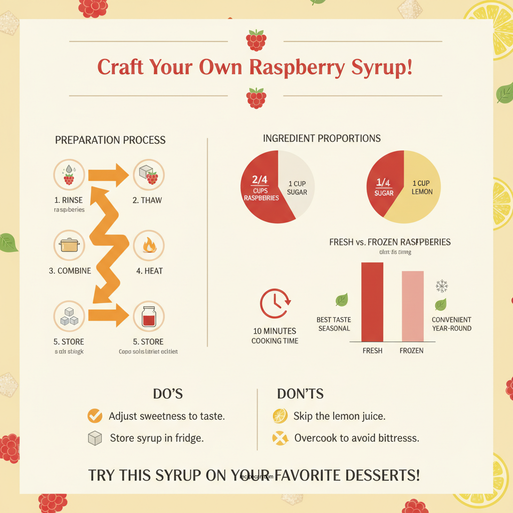 raspberry syrup recipe for ice cream - Data Infographic and Statistics