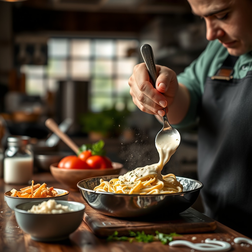 Step-by-Step Recipe Instructions - recipe alfredo sauce milk