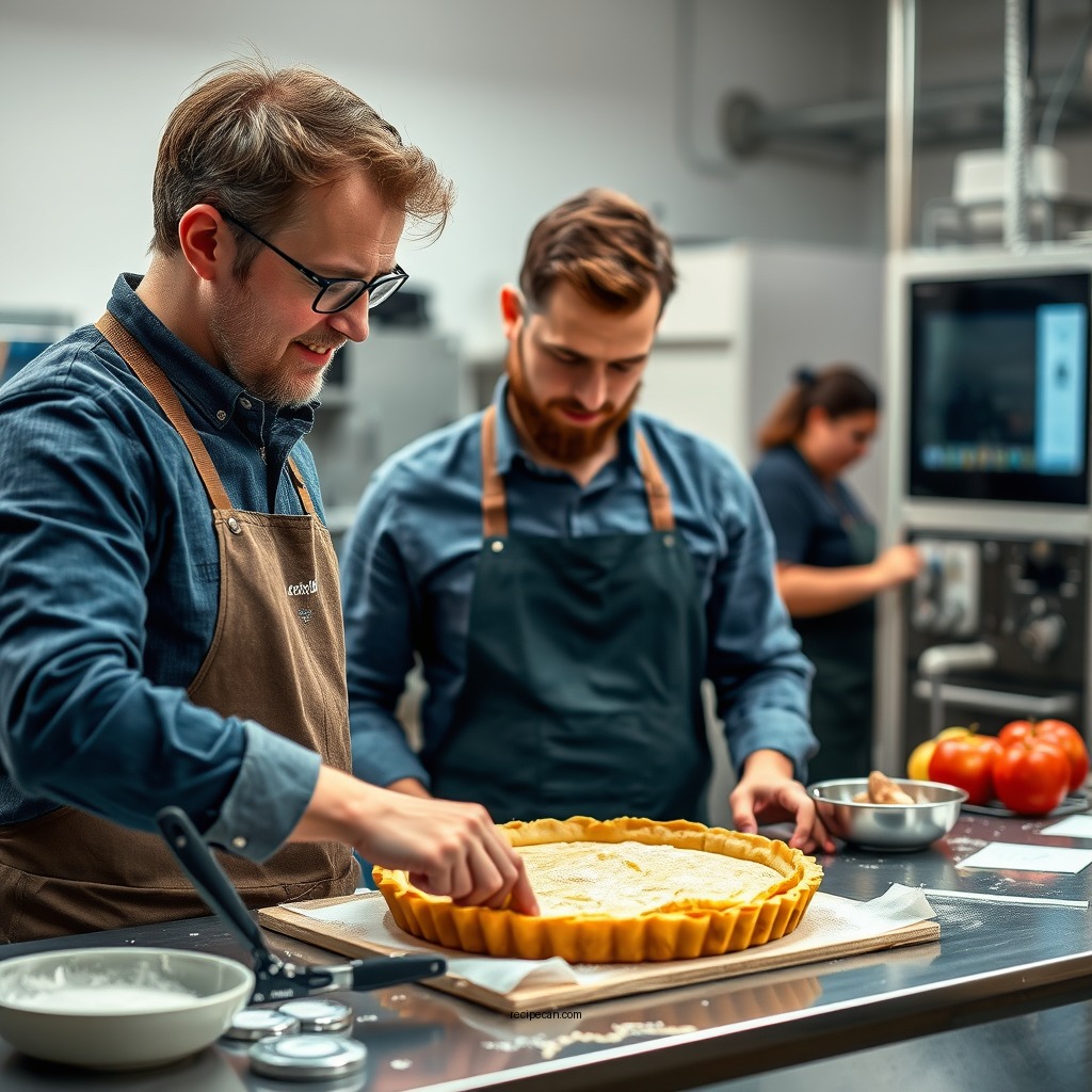 Preparing the Pastry Crust - recipe apple tart