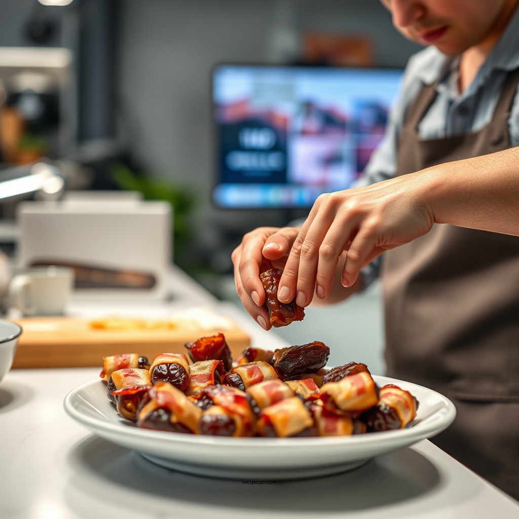 Preparation Steps - recipe bacon wrapped dates