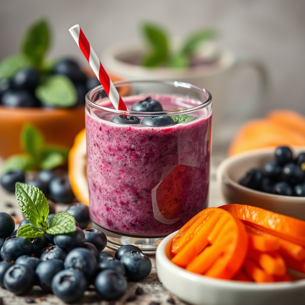 Ingredients Needed for Your Blueberry Smoothie - recipe blueberry smoothie