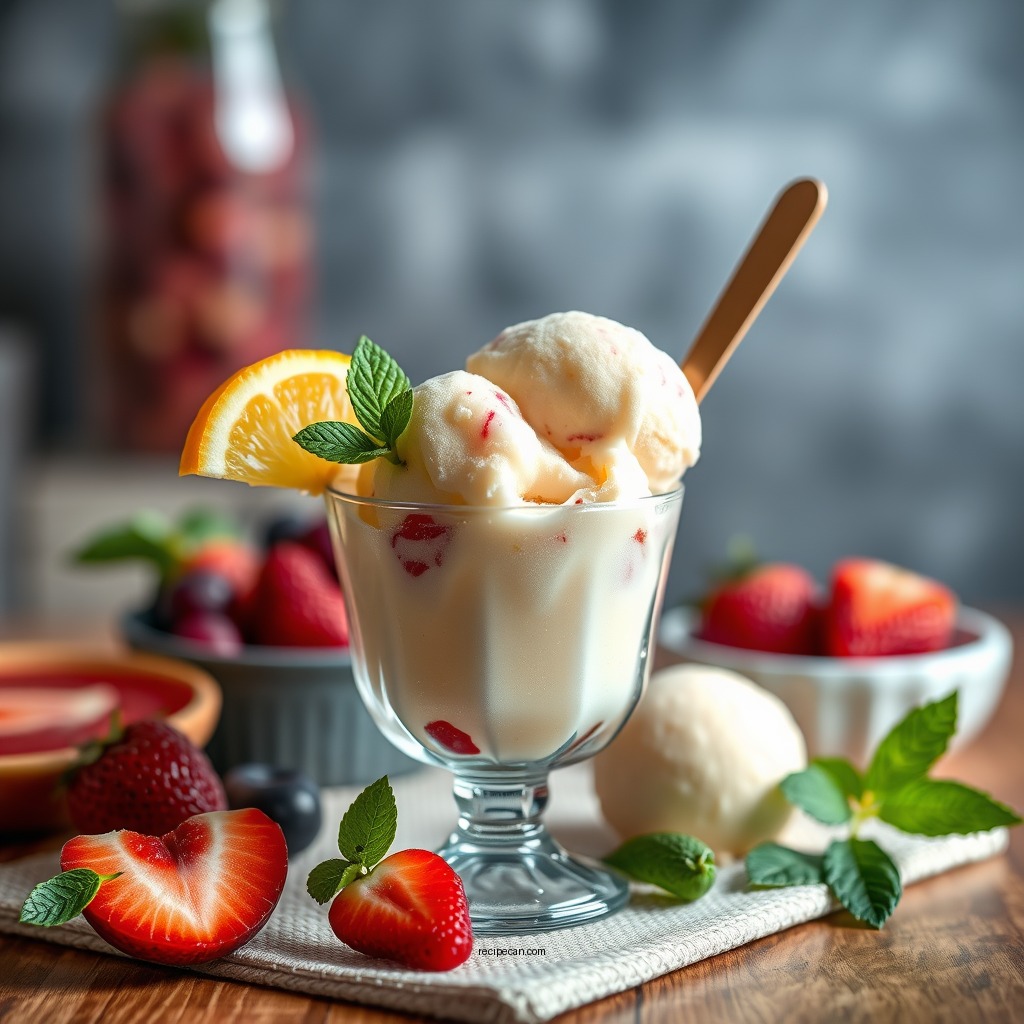 Fruit-Based Sorbets - recipe book for cuisinart ice cream maker