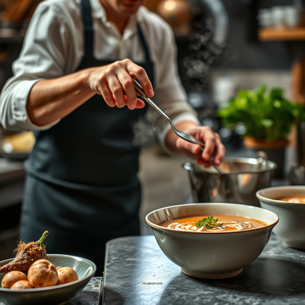 Preparation Steps - recipe chestnut soup
