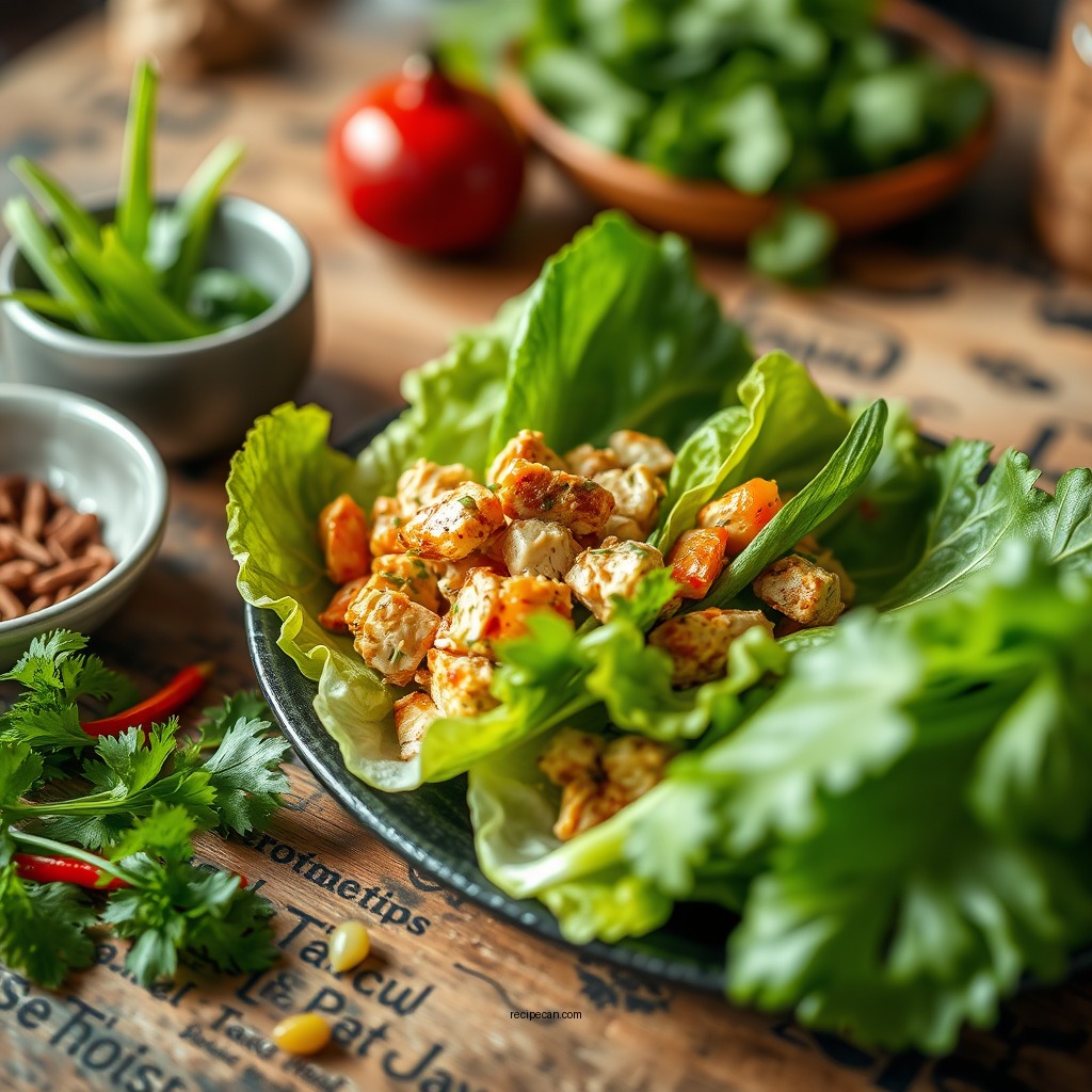Ingredients for Chicken Lettuce Wraps - recipe chicken lettuce wraps