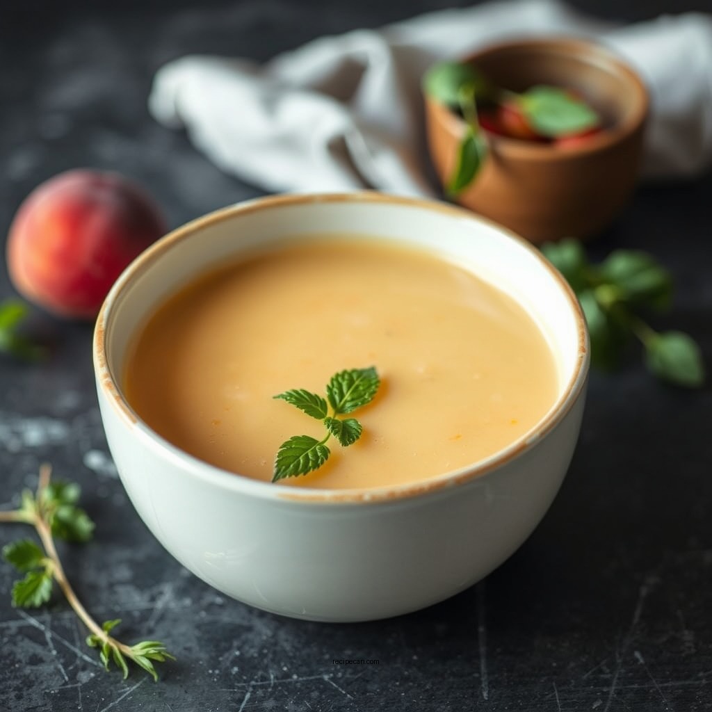 Ingredients You Will Need - recipe cold peach soup