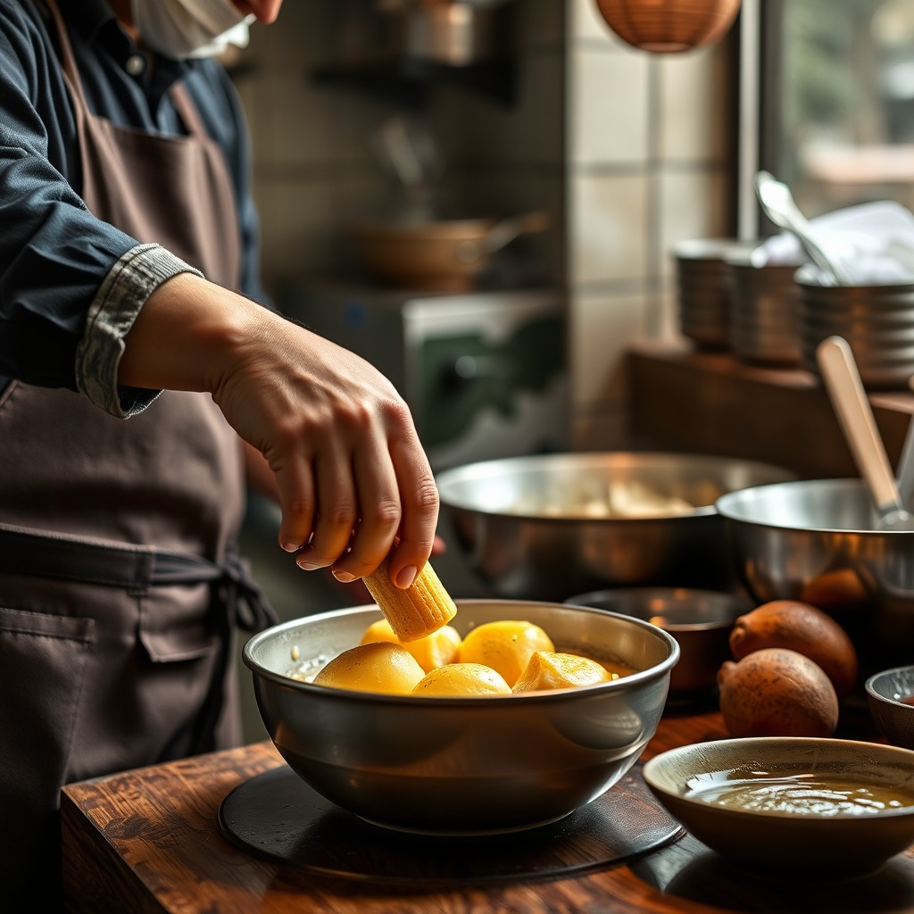 Step-by-Step Instructions - recipe custard fruit