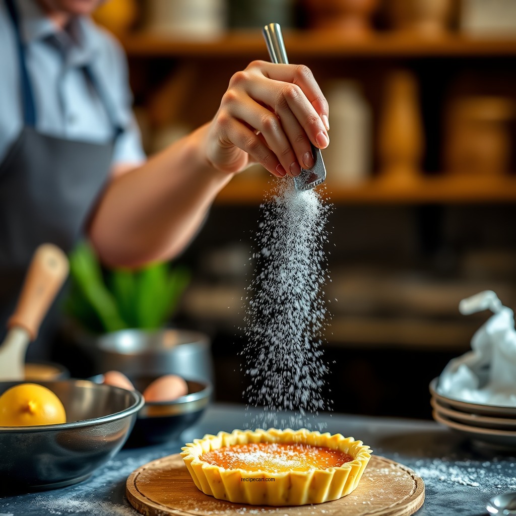 Preparing the Pastry - recipe egg tart portuguese