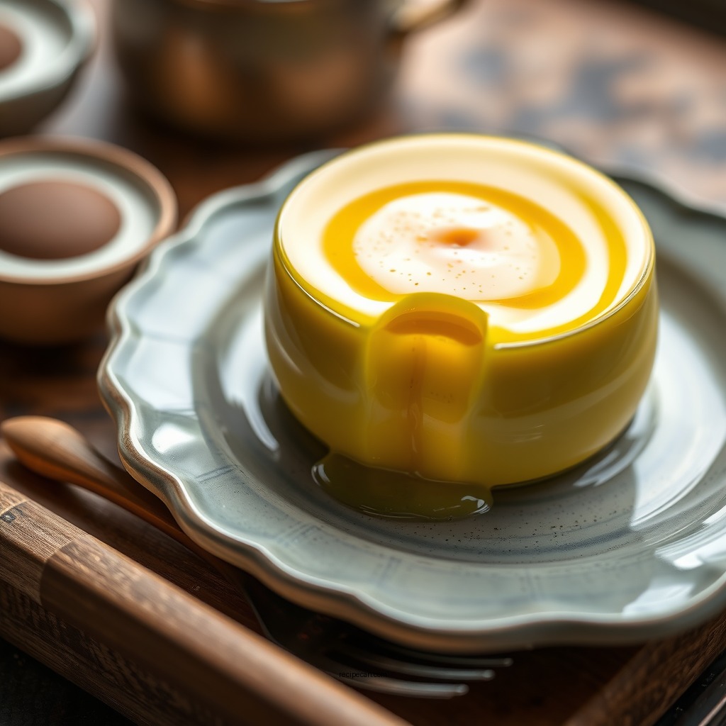 Cooking the Custard - recipe egg yolk custard