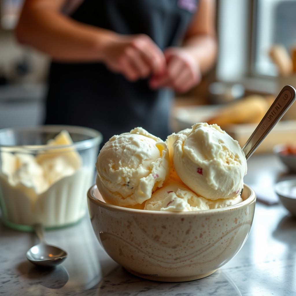 Preparing the Ice Cream Base - recipe for 4 quart ice cream maker