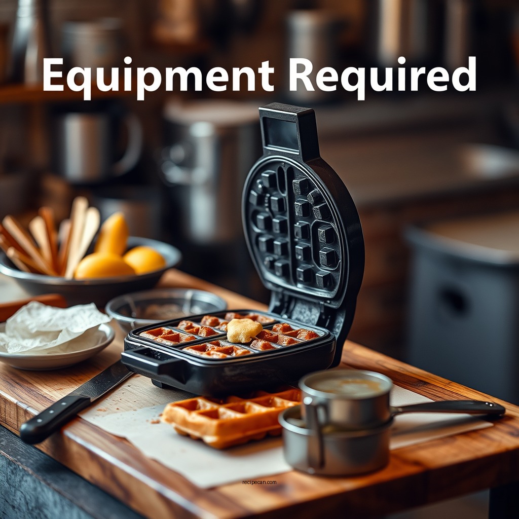 Equipment Required - recipe for a single waffle