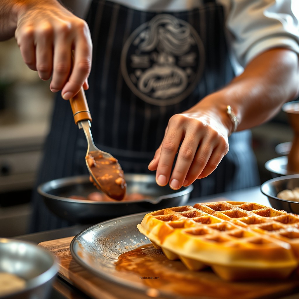 Step-by-Step Instructions - recipe for a single waffle