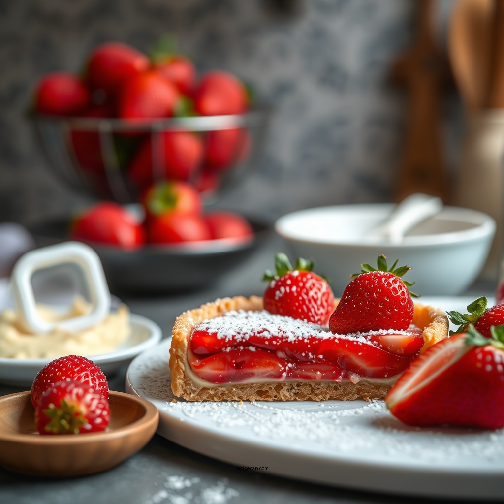 Ingredients You'll Need - recipe for a strawberry tart