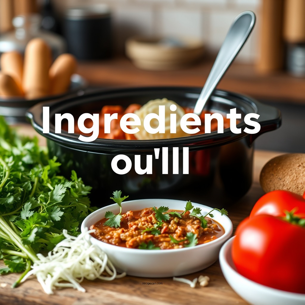 Ingredients You'll Need - recipe for albondigas soup crock pot