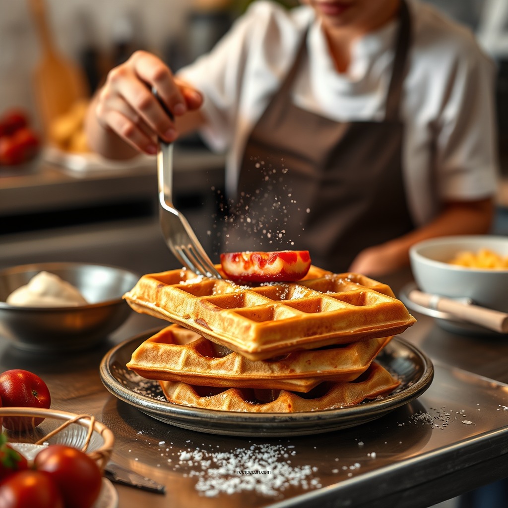 Preparation Steps - recipe for almond flour waffles