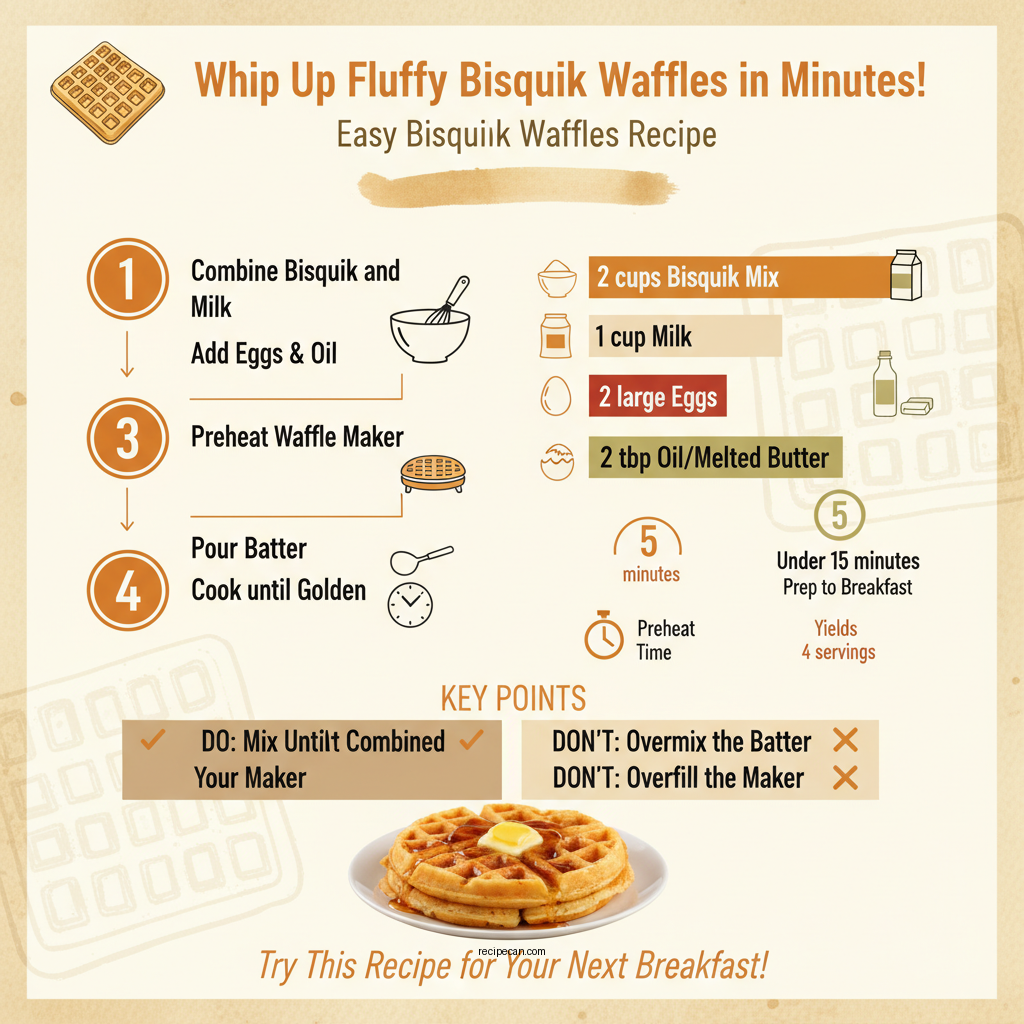 recipe for bisquick waffles - Data Infographic and Statistics