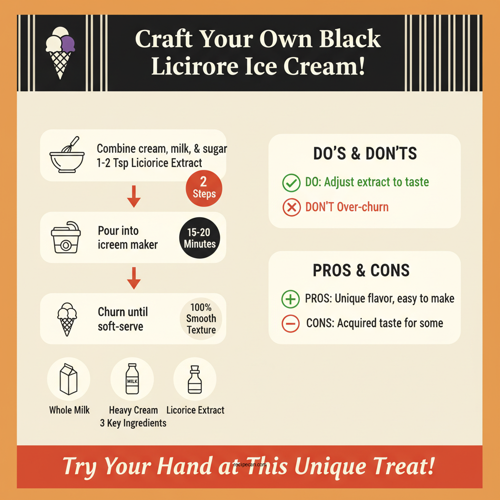 recipe for black licorice ice cream - Data Infographic and Statistics