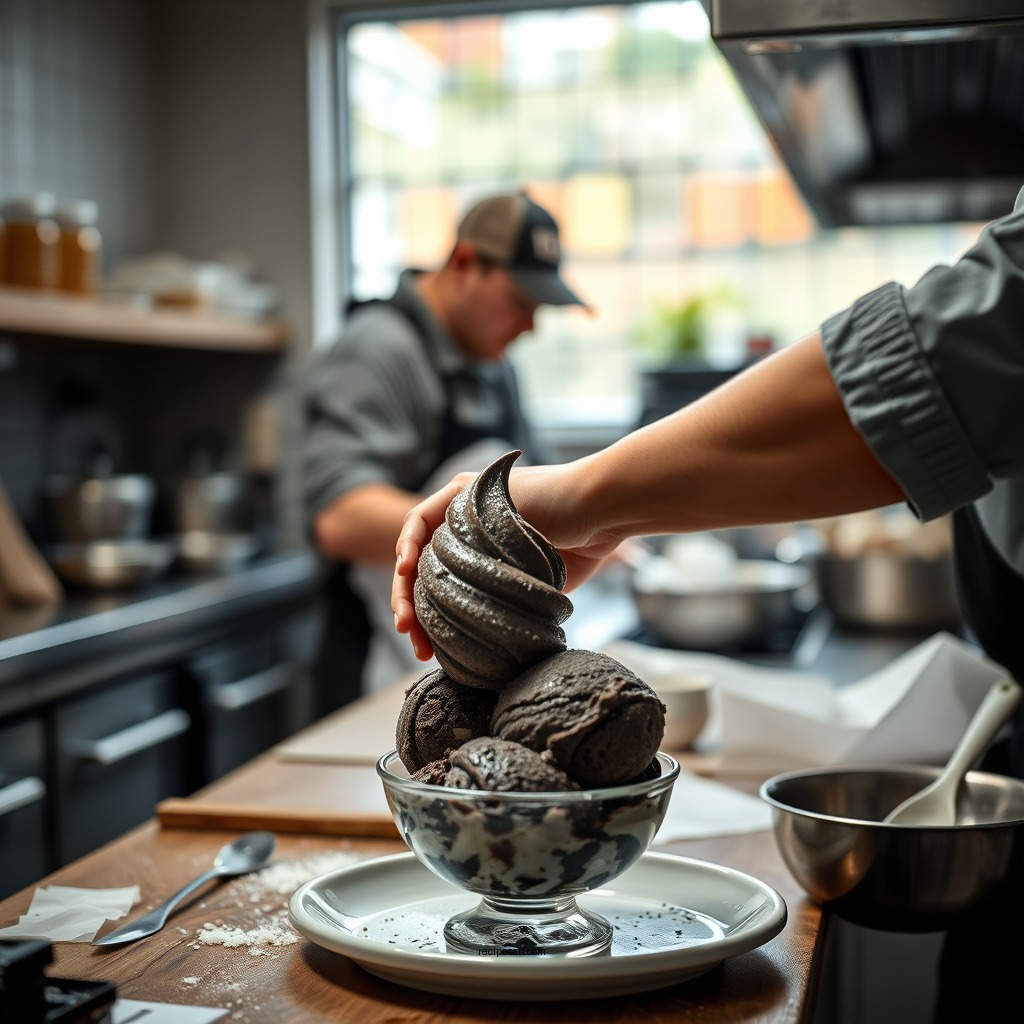 Preparation Steps - recipe for black licorice ice cream