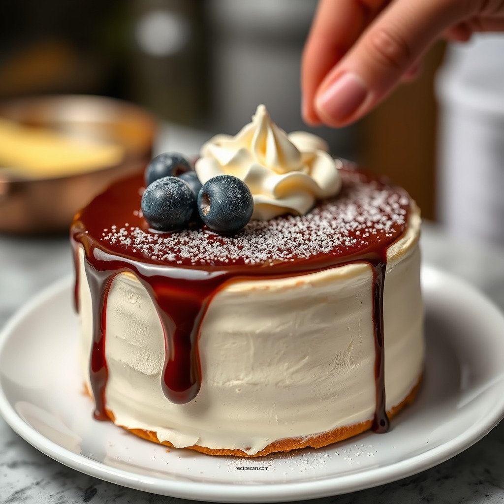 Making the Mousse Filling - recipe for black tie mousse cake