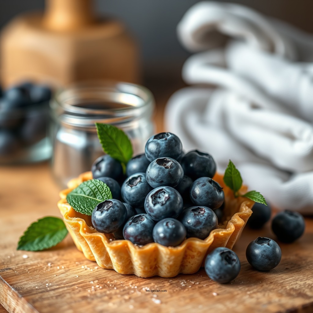 Ingredients You Will Need - recipe for blueberry tarts