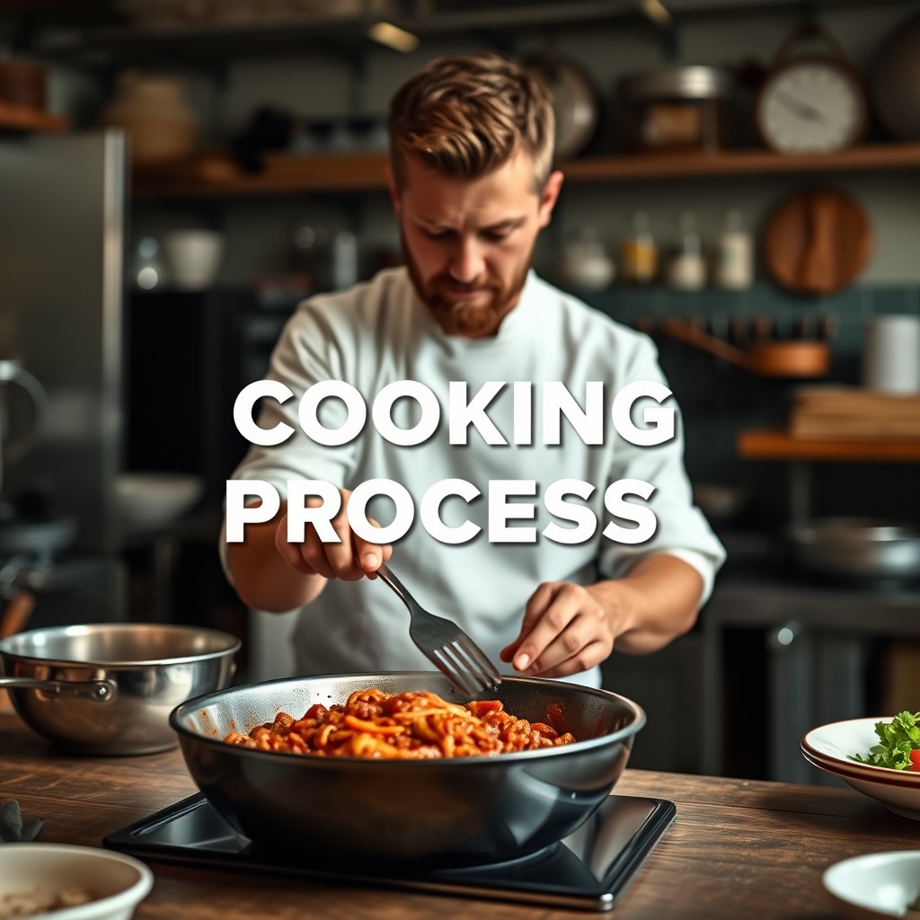 The Cooking Process - recipe for bolognese sauce