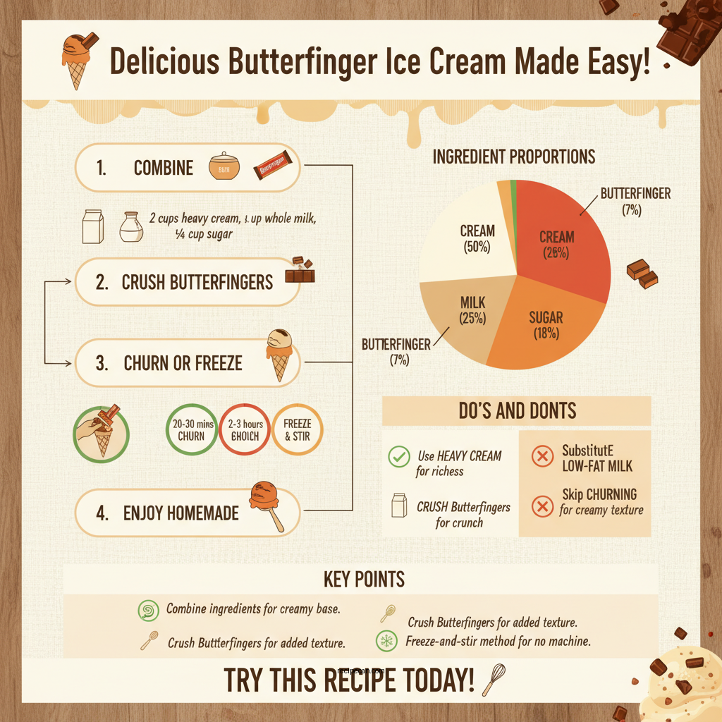 recipe for butterfinger ice cream - Data Infographic and Statistics