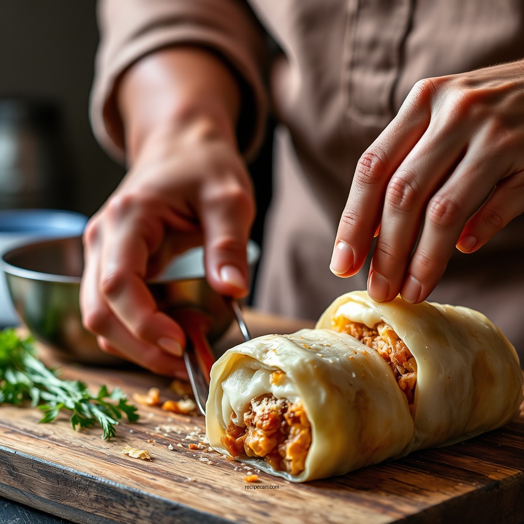 Making the Filling - recipe for cabbage rolls