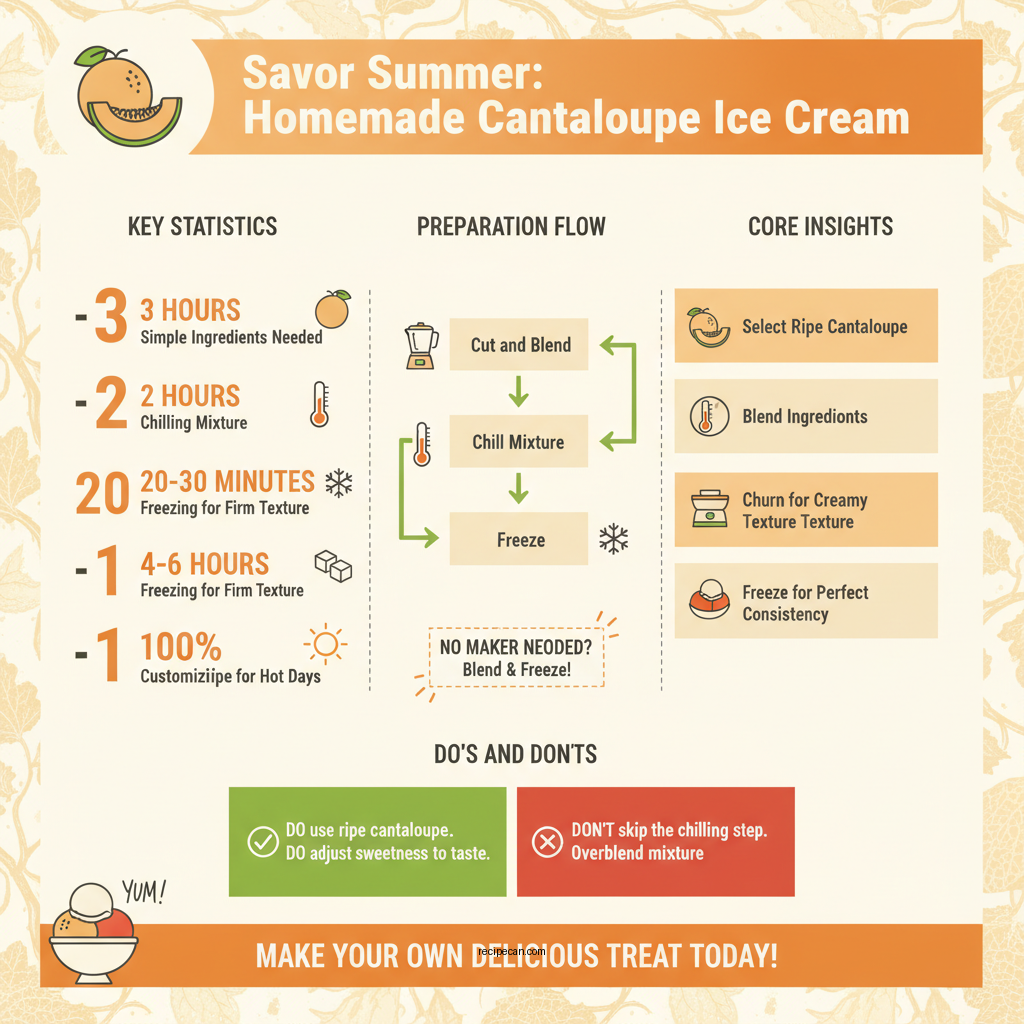 recipe for cantaloupe ice cream - Data Infographic and Statistics
