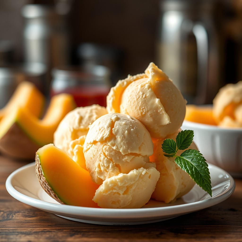 Ingredients You'll Need - recipe for cantaloupe ice cream