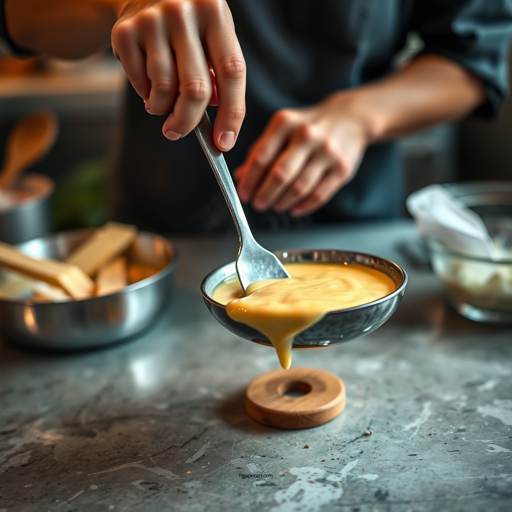 Step-by-Step Preparation - recipe for cheese sauce