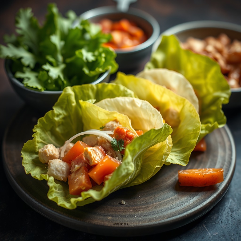 Flavorful Fillings - recipe for chicken lettuce wraps