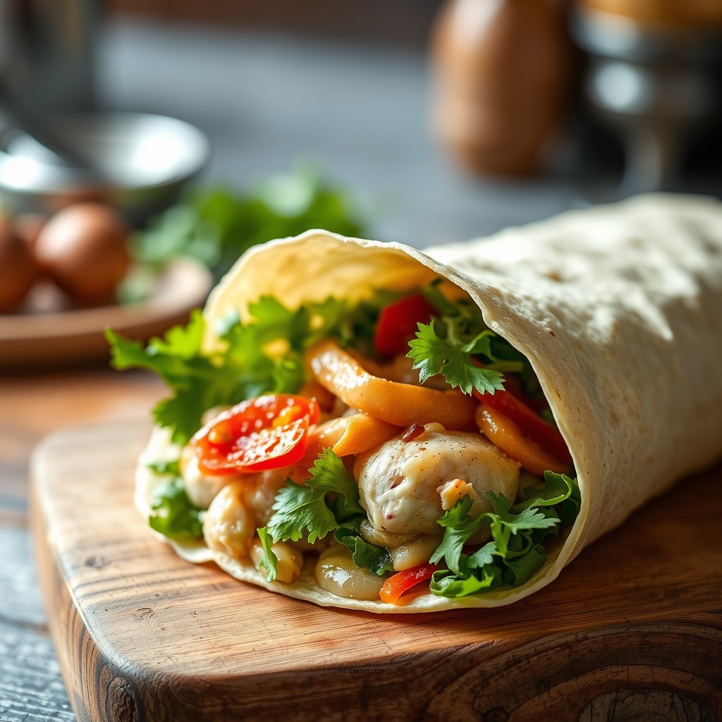 Ingredients Needed - recipe for chicken wrap