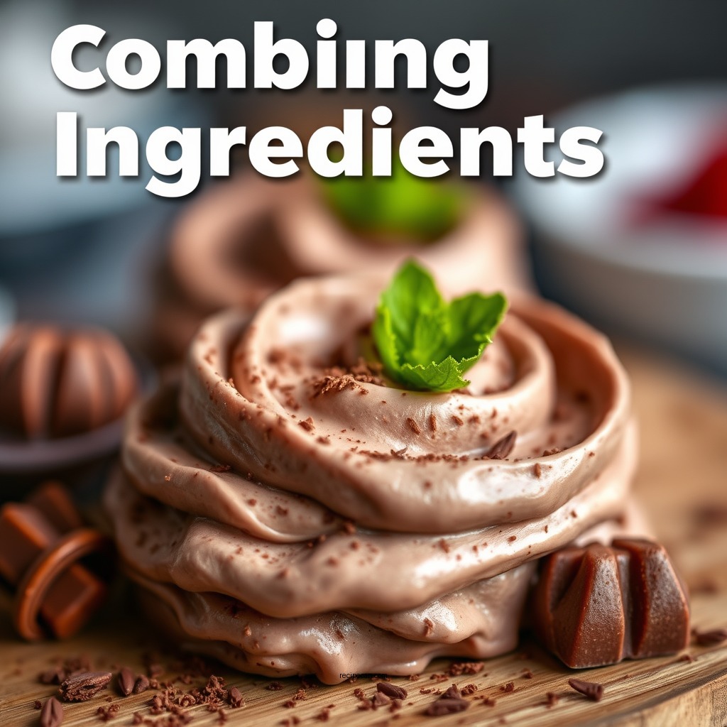 Combining Ingredients - recipe for chocolate mousse
