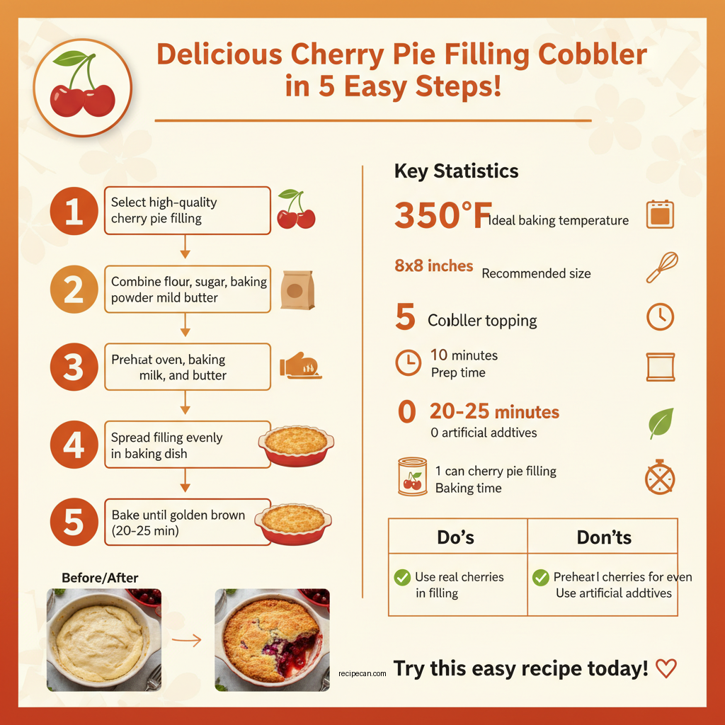 recipe for cobbler using cherry pie billing - Data Infographic and Statistics