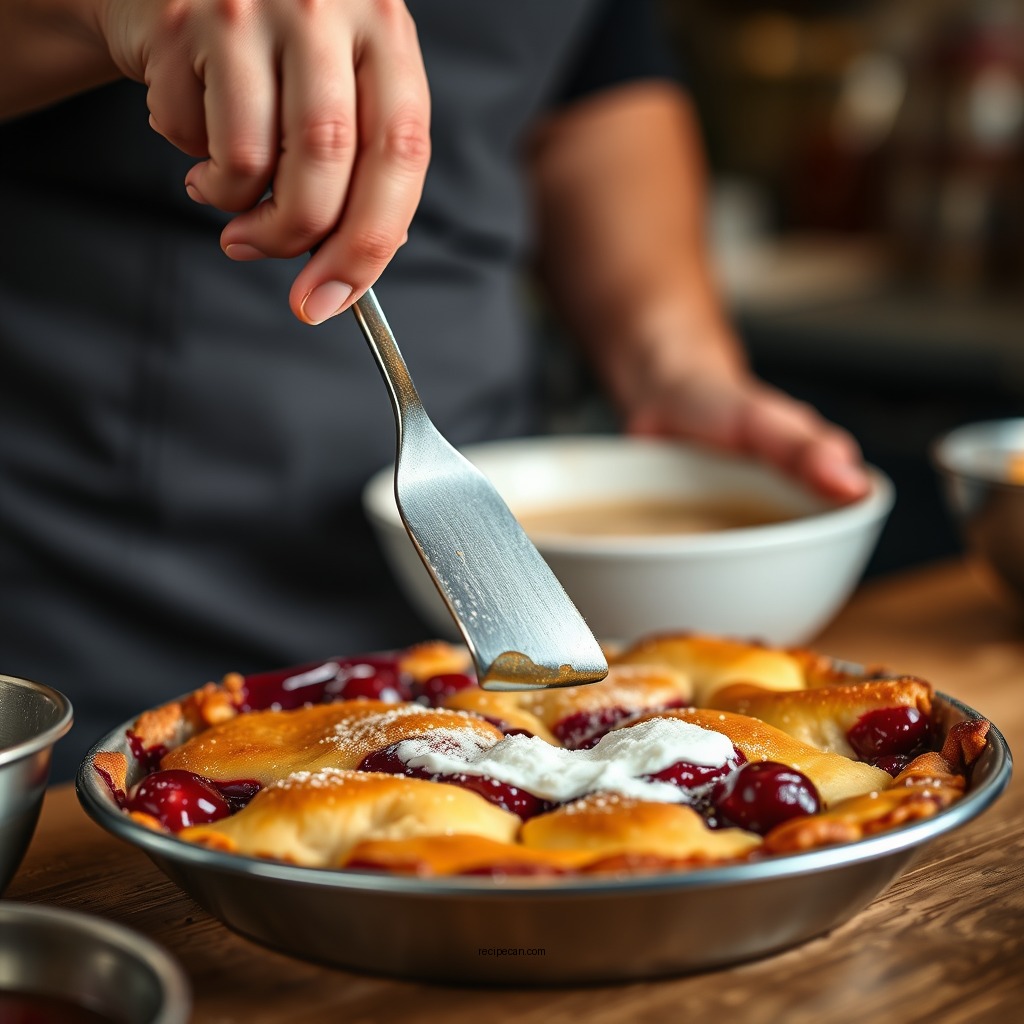 Step-by-Step Instructions - recipe for cobbler using cherry pie billing