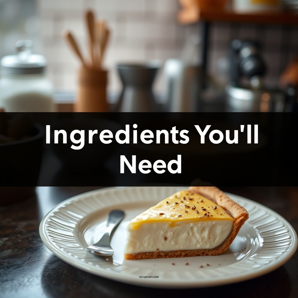 Ingredients You'll Need - recipe for coconut custard pie