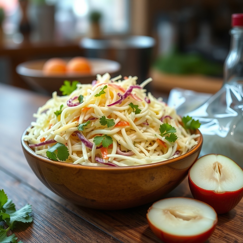 Ingredients for Vinegar Coleslaw - recipe for coleslaw with vinegar