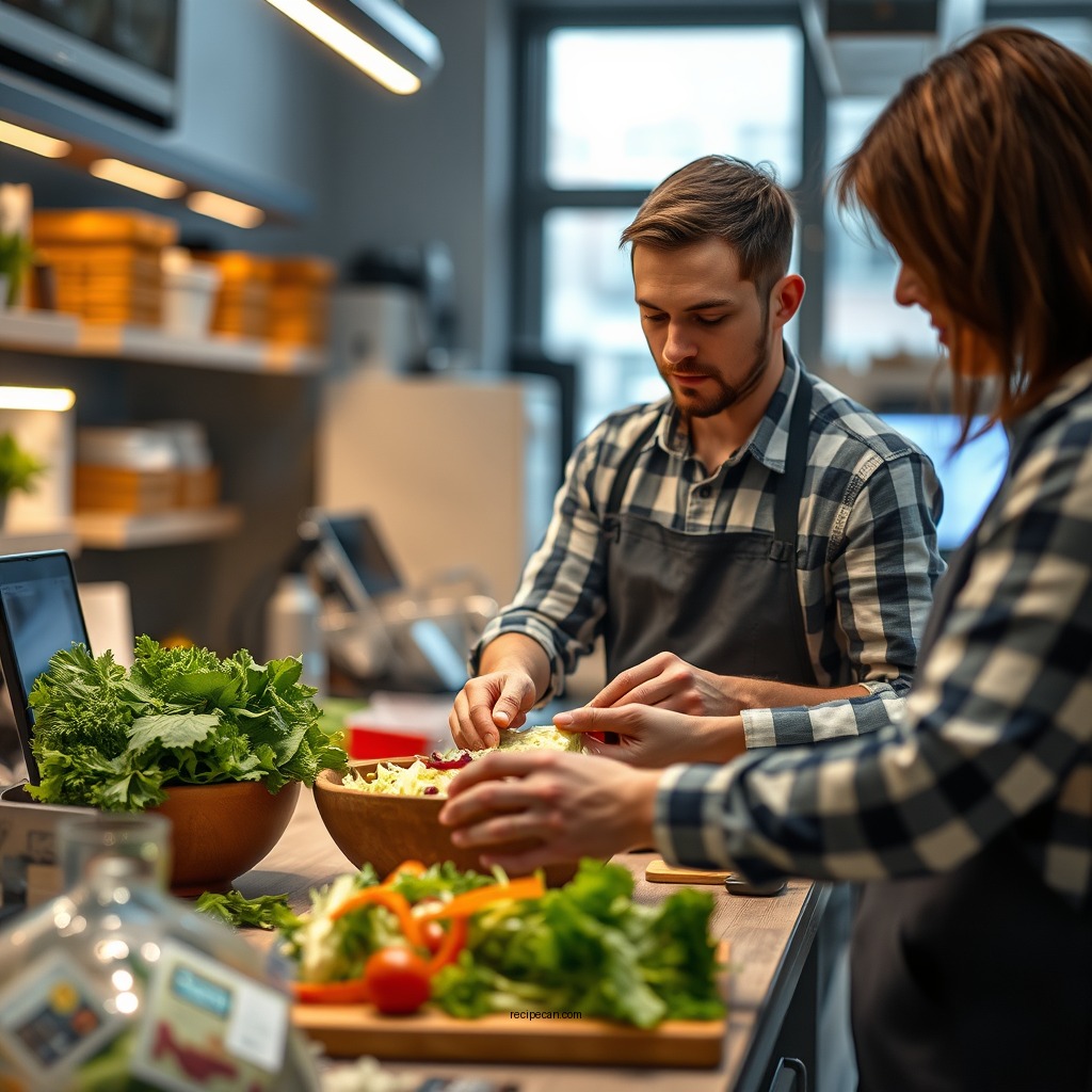 Preparing the Vegetables - recipe for coleslaw without mayonnaise
