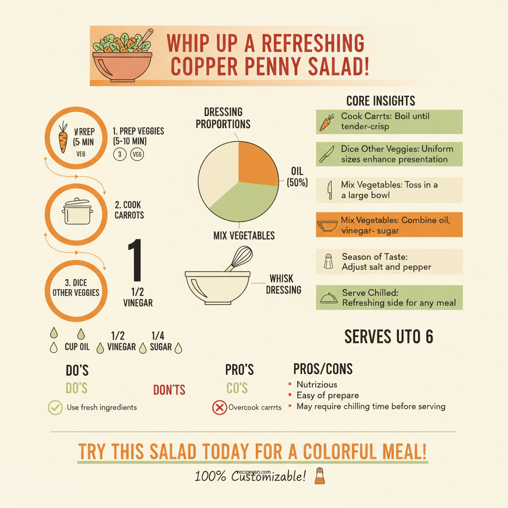 recipe for copper penny salad - Data Infographic and Statistics