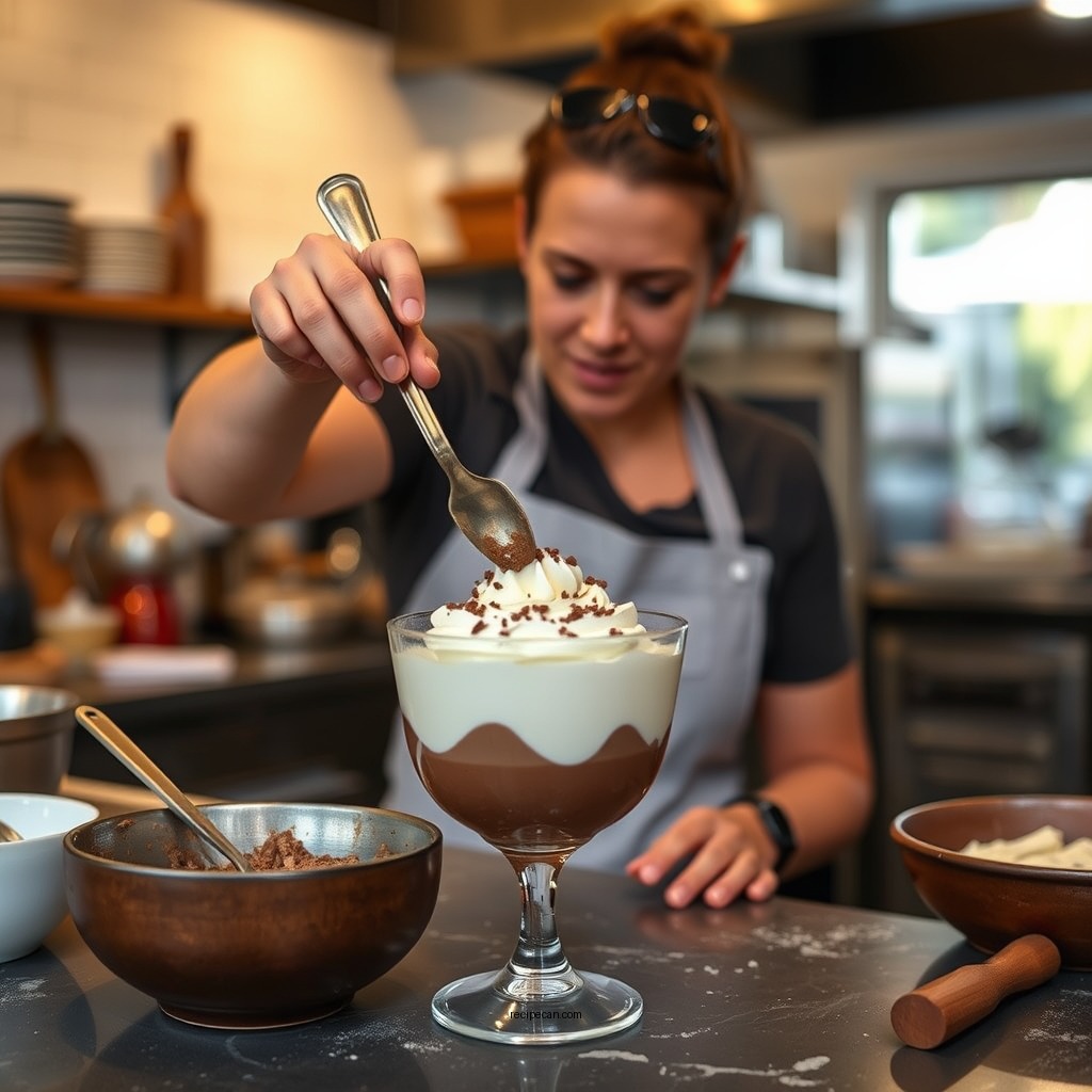 Preparation Steps - recipe for cottage cheese chocolate mousse