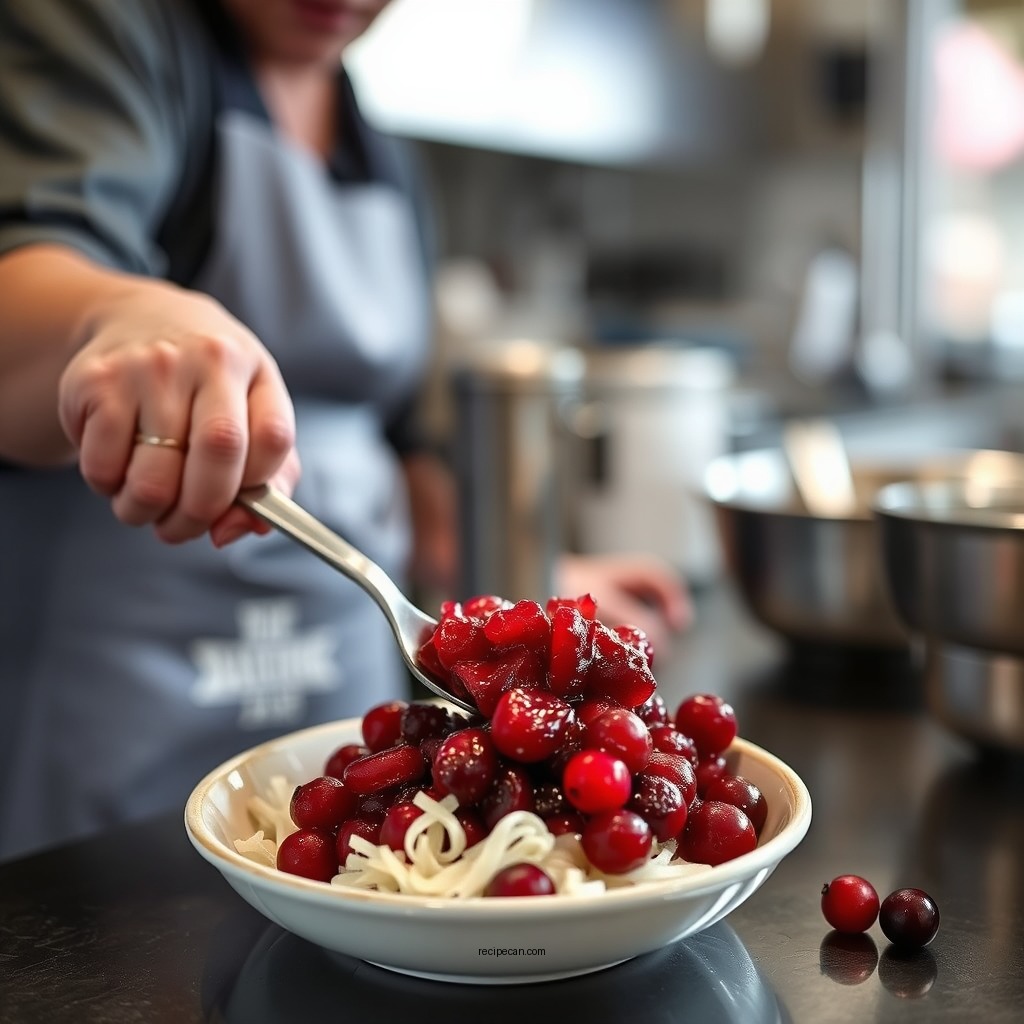 Step-by-Step Preparation - recipe for cranberry sauce