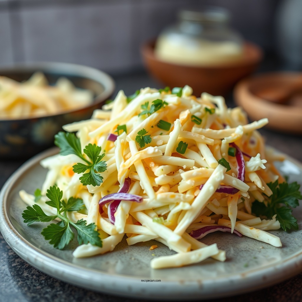 Ingredients for Creamy Coleslaw - recipe for creamy coleslaw