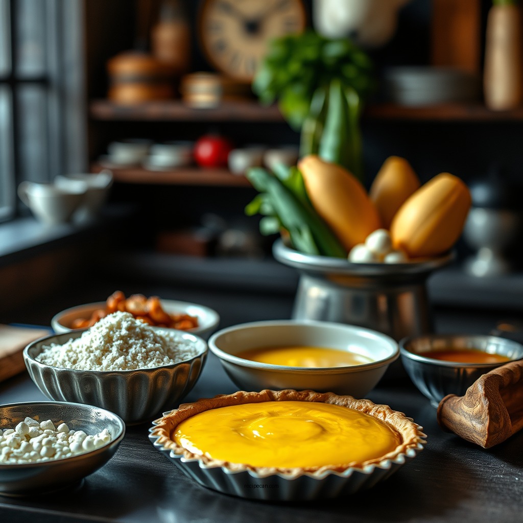 Ingredients You'll Need - recipe for custard pie