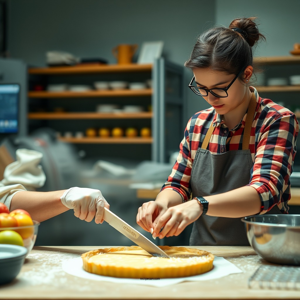 Preparing the Crust - recipe for dutch apple tart