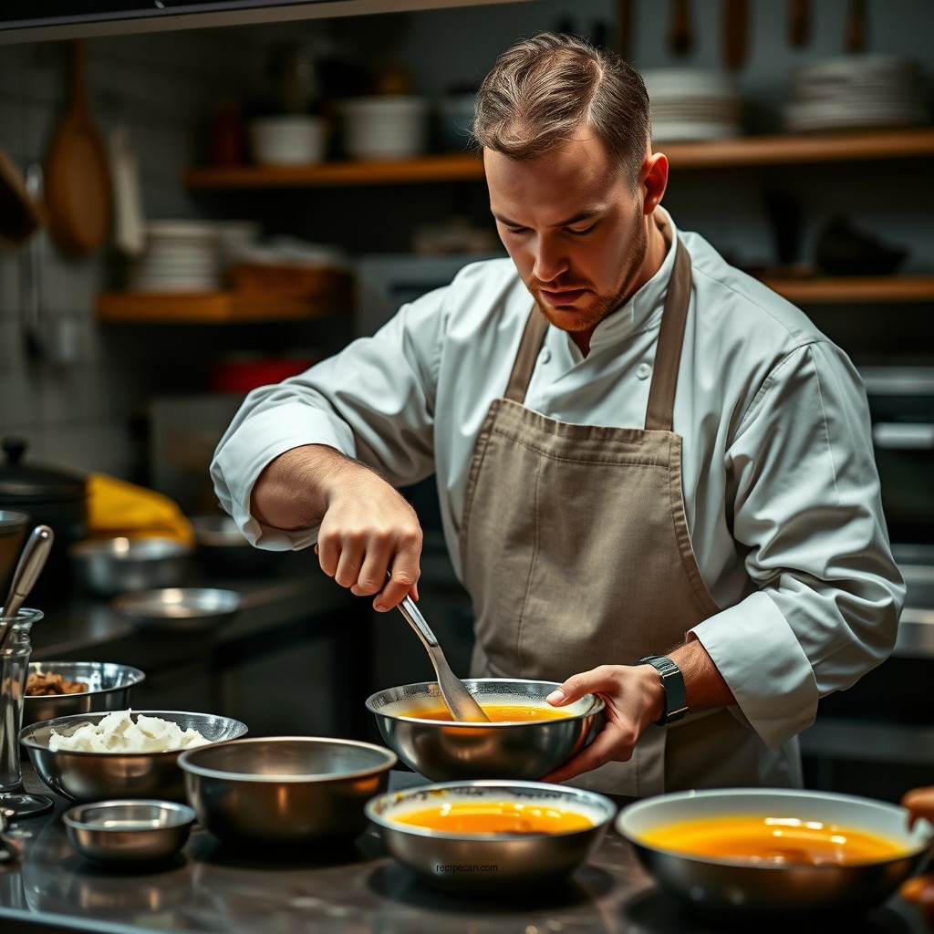 Preparation Steps - recipe for egg custard
