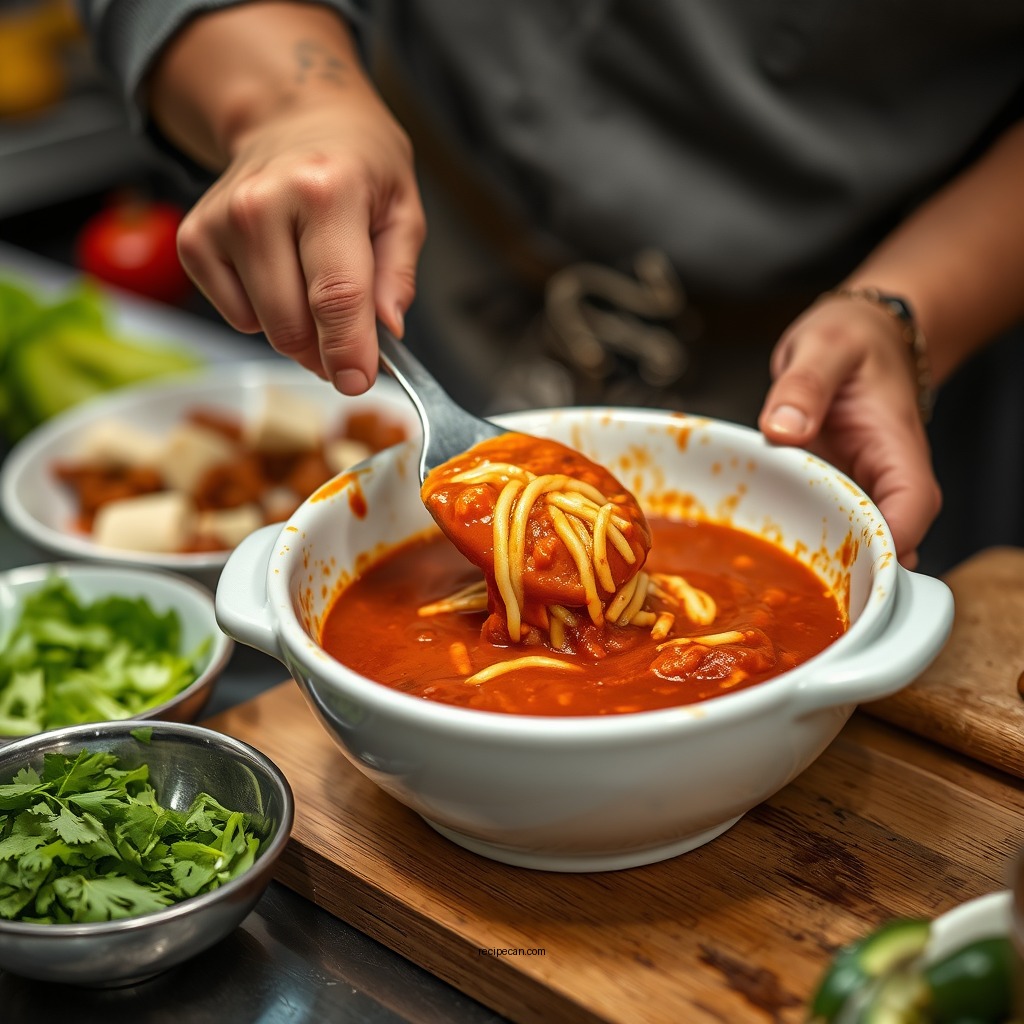 Step-by-Step Cooking Instructions - recipe for enchilada sauce